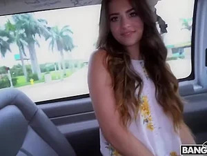 Sofie Reyez in Money Loving Latina Takes A Ride