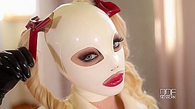 Latex Lucy in Latex Wonderland - Sex Goddess Sucks Vibrator in Full Attire