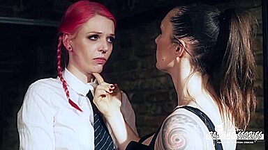 Lyla Las Vegas in Hot school girl gets punished by German dominatrix Lady Velvet Steel PT 1