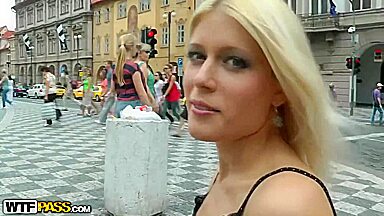 Private tour on Prague with wild sex with Sweet Cat