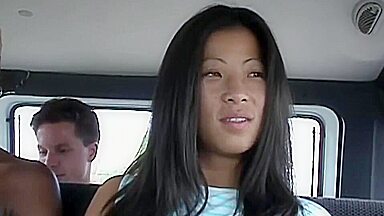 Tight Asian Pussy On The BangBus - Sunshine