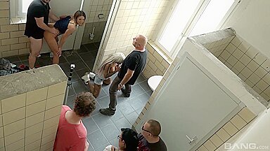 Inspires As Orgy In Public Restroom - Natalie Hot